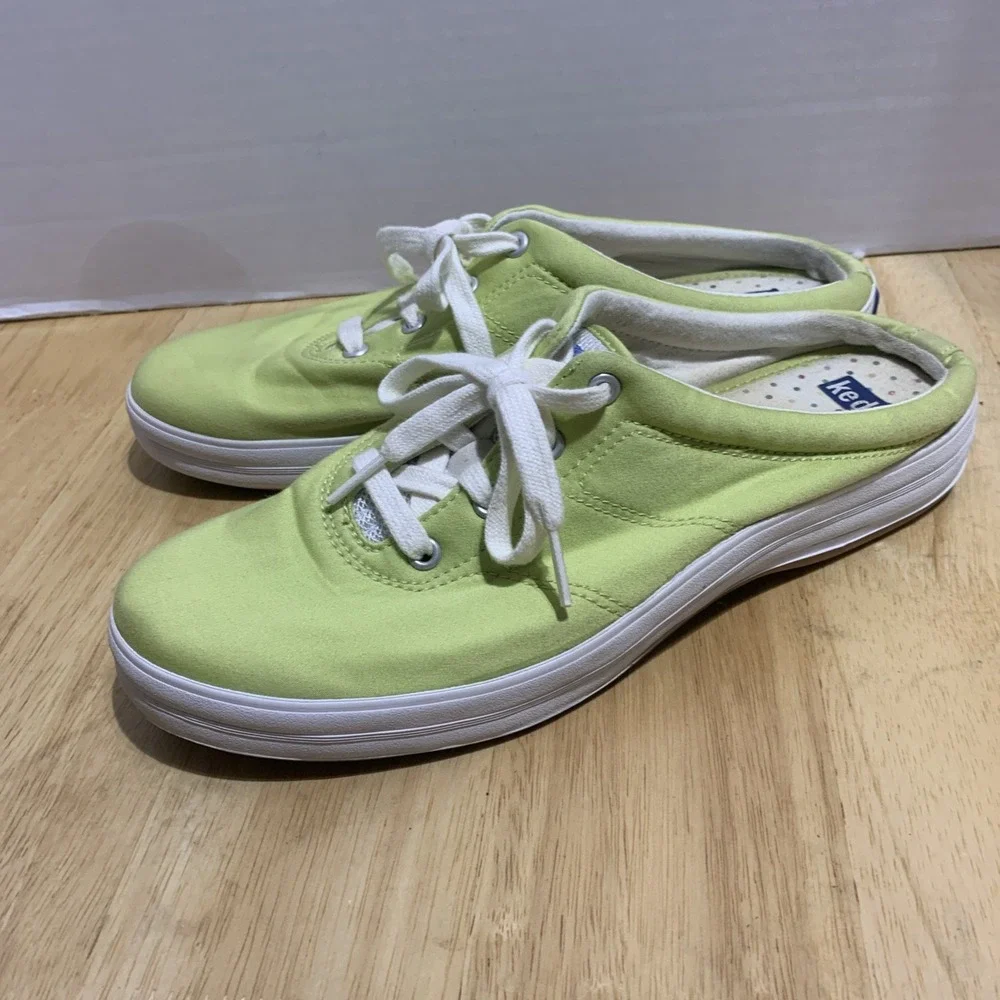 Keds Women Size 8.5 M Green Fashion‎ Sneakers Fabric